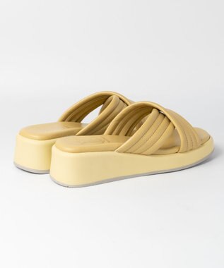 BONTRE 【BONTRE/ボントレ】パフィーステッチクロスサンダル/40351-US イエロー