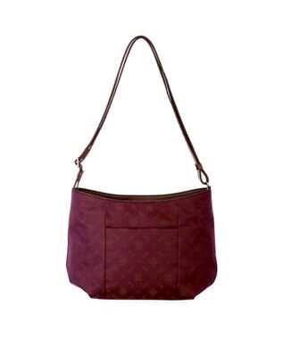 IBIZA ロゴナイロン　ショルダーバッグ ピンクベージュ