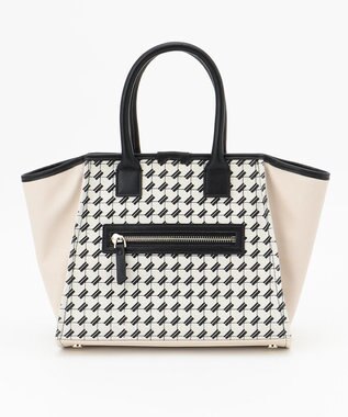 ICB プリントトート ベージュ系