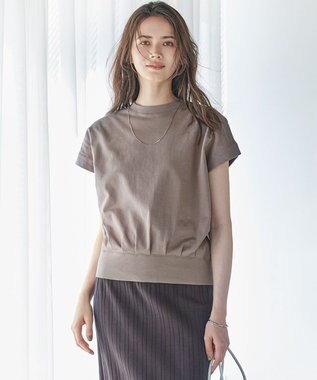  【SLOW/WEB限定】コンパクトインレー フレンチスリーブ カットソー