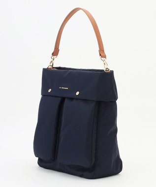 LA BAGAGERIE ダブルフロントポケット2WAYビッグショルダー ネイビー
