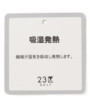 23区GOLF 今シーズンはボーダー柄も仲間入り！【MEN】【吸湿発熱】グランサーモボーダー カットソー アイボリー系1