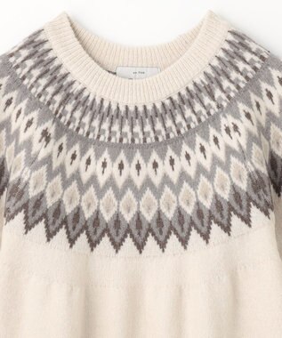 ANY 【洗濯機可能】フェザー求心ニット エクリュ