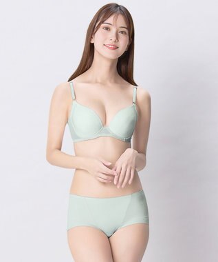 Wing ブラジャー 汗のベタつきや不快感を軽減 軽やかなつけごこち 背中すっきり 【夏のうすかるブラ】 春 夏 KB2873 ウイング／ワコール グレイッシュブルー