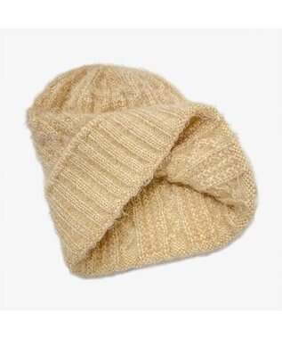 林八百吉商店 un chapeau ミンクケーブルワッチ ベージュ