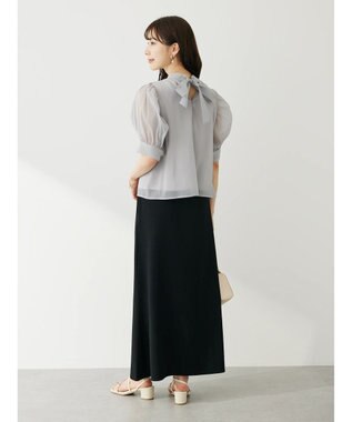 Green Parks ・ＥＬＥＮＣＡＲＥ　ＤＵＥ　バックリボンブラウス Off White