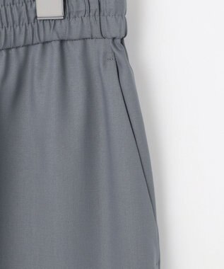 自由区 S 【カタログ掲載・洗える】フルダルスパンマイクロピーチワイドストレート パンツ インク