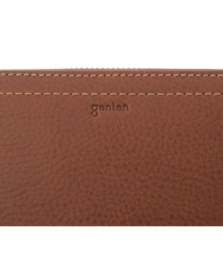 genten リラサート 長財布 ダークキャメル