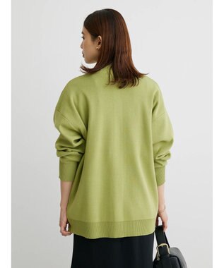 Green Parks ミドル丈モックネックカーディガン Green