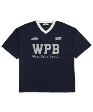 WEGO グラフィックフットボールT（SS） ネイビー