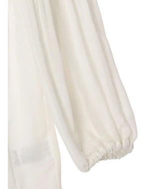 Green Parks マジョリカプリーツブラウス Off White