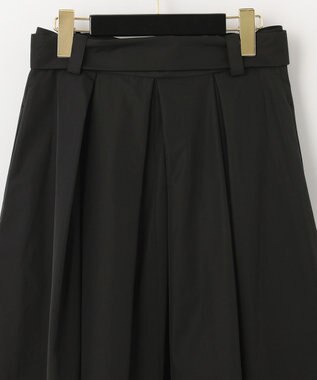 GRACE CONTINENTAL ブラックタフタオーバースカート ブラック
