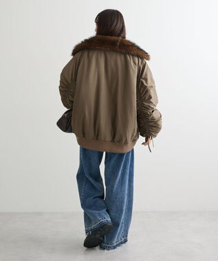 Green Parks ・ｓｗｉｎｇ　ｂｙ　ティペット付ミリタリーブルゾン Brown