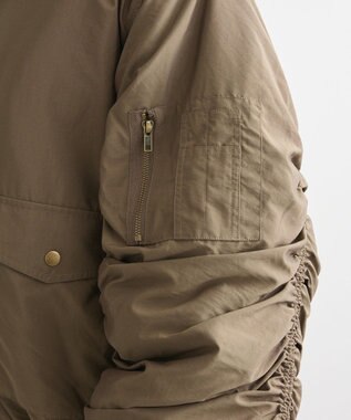 Green Parks ・ｓｗｉｎｇ　ｂｙ　ティペット付ミリタリーブルゾン Brown