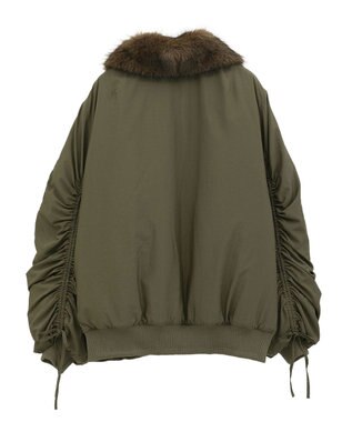 Green Parks ・ｓｗｉｎｇ　ｂｙ　ティペット付ミリタリーブルゾン Khaki