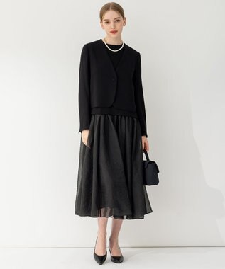 23区 【APPLAUDIR】ビジューパンプス ブラック系