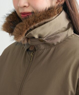 Green Parks ・ｓｗｉｎｇ　ｂｙ　ティペット付ミリタリーブルゾン Brown