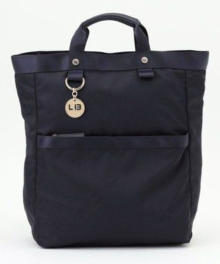 LA BAGAGERIE チャーム付き　ナイロンスクエアリュック