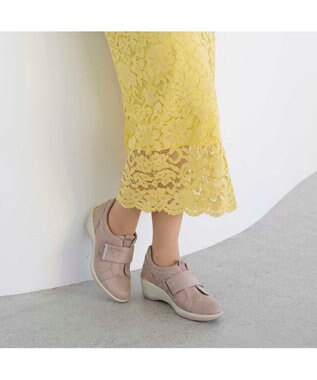 Riz raffinee <Riz raffinee>ヒールアップベルトスニーカー ベージュメタリック