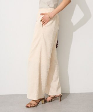 CRAFT STANDARD BOUTIQUE カットジャガードパンツ Ivory