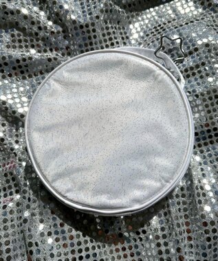 WEGO クリアラメサークルポーチ ホワイト