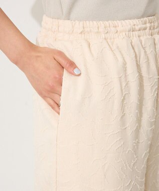 CRAFT STANDARD BOUTIQUE カットジャガードパンツ Ivory