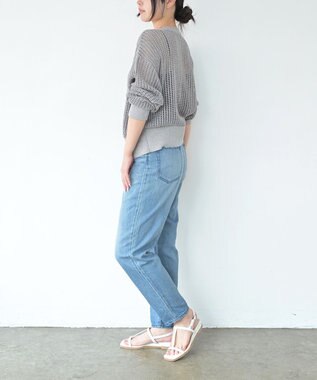 Pointer 日本製 本革ゴム仕様ストラップスクエアトゥサンダル オフホワイト