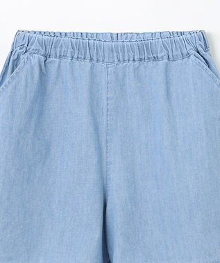 ANY KIDS 裾 スカラップ ショートパンツ デニムブルー