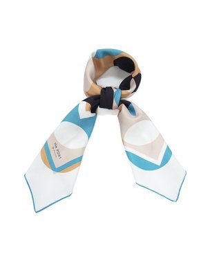 Marca ＜秋の新色！＞ 【the PORT by marca】LIGHT 大判 シルクツイル スカーフ CAMEL