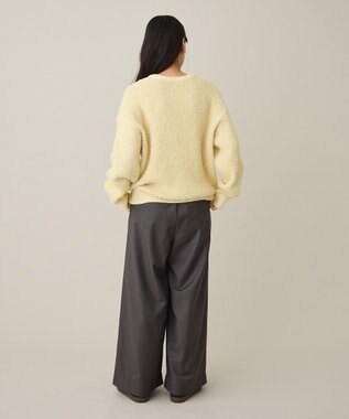 CRAFT STANDARD BOUTIQUE ネップヘンリーネックニットプルオーバー Light Yellow