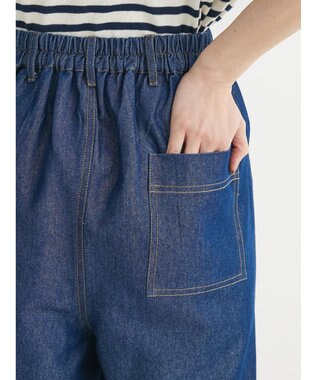 Green Parks インド綿 デニムストレートパンツ One Wash