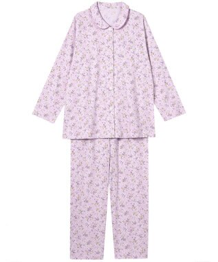 Wing パジャマ 長袖 長ズボン 綿100%(本体) レディース EP7040 ウイング／ワコール ピンク