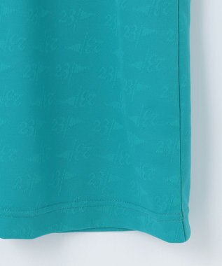 23区GOLF 【WOMEN】【吸水速乾】フラッグロゴジャガード ワンピース 腰回りカバー 1枚で決まる ターコイズブルー系