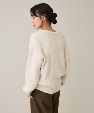 CRAFT STANDARD BOUTIQUE ネップヘンリーネックニットプルオーバー Ivory