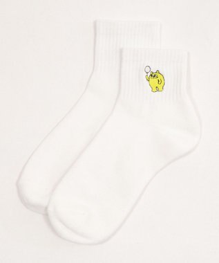 WEGO モンスター刺繍アンクルパイルソックス 柄3