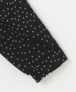 ANY SIS 【洗える】ドルマンスリーブ ブラウス ブラックドット