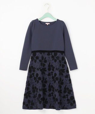 TOCCA 【洗える！】FLORA KNIT DRESS ニットドレス ネイビー系