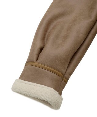 earth music&ecology フェイクムートンジャケット Beige