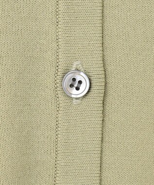 組曲 L 【6色展開・UVケア】クルーネックモダンカーディガン ピスタチオ系