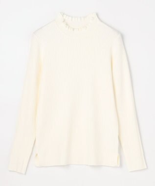 ANY L 【6色展開】フリルネックニット エクリュ