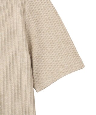 earth music&ecology チェーンリブラメカットソー Beige