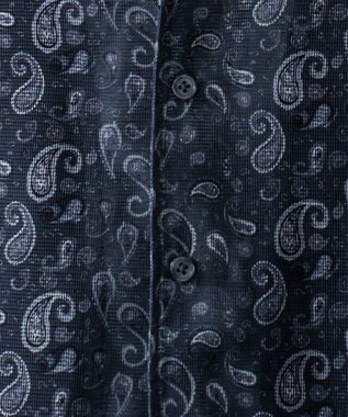 WEGO メッシュパターンオープンカラーシャツ（SS） 柄1