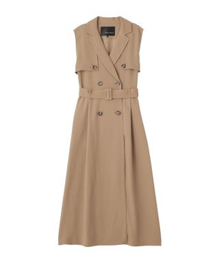 YECCA VECCA 【UVカット/接触冷感】トレンチジレワンピース Beige