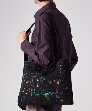 Paul Smith Paul Smith Logo スプラッシュペイント トートバッグ ブラック