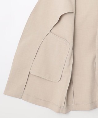 ANY リネンライクエアーヴィンテージ ジレ サンドベージュ