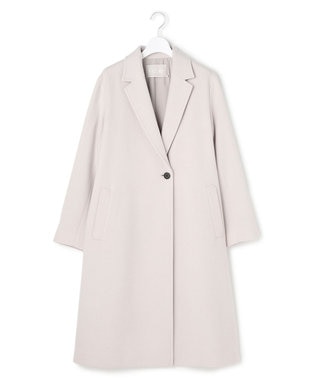 ICB L ウールカシミヤメルトン チェスターコート トープ