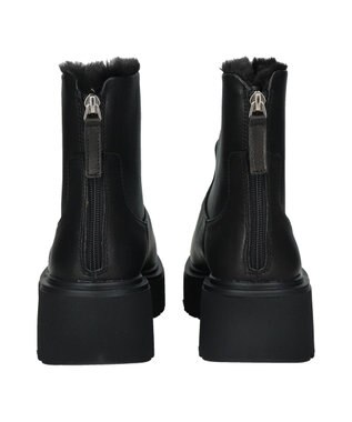 Bridget Birkin 【PARADIS COULEUR】ライニングフェイクムートンショートブーツ ブラック