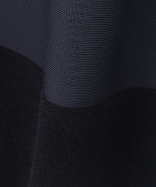 自由区 S モールブロッキングニット スカート ネイビー