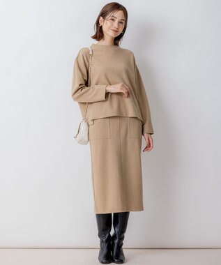 組曲 S 【WEB限定・2SET】ウールジャージーセットアップ ベージュ系