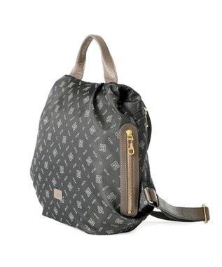 IBIZA モノグラムナイロン　リュック ダークグレー